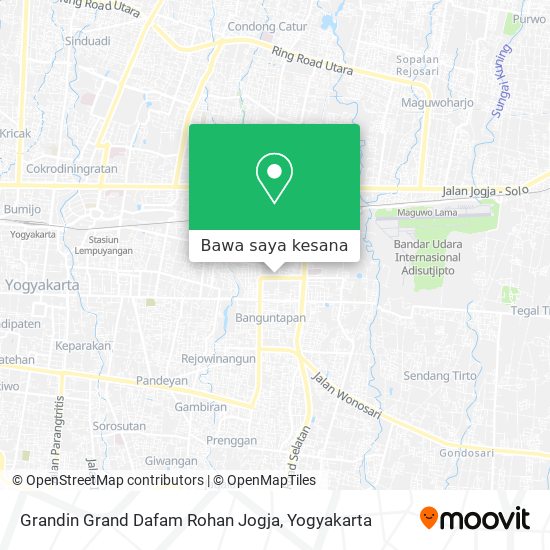 Peta Grandin Grand Dafam Rohan Jogja