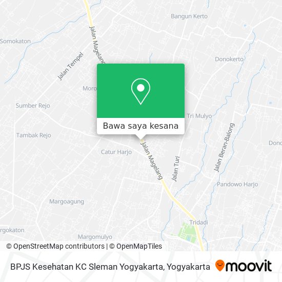 Peta BPJS Kesehatan KC Sleman Yogyakarta