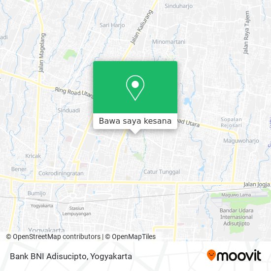 Peta Bank BNI Adisucipto