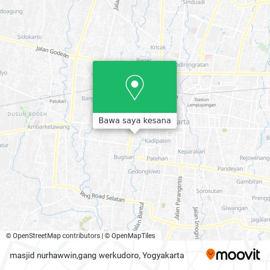 Peta masjid nurhawwin,gang werkudoro