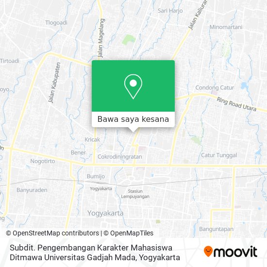 Peta Subdit. Pengembangan Karakter Mahasiswa Ditmawa Universitas Gadjah Mada