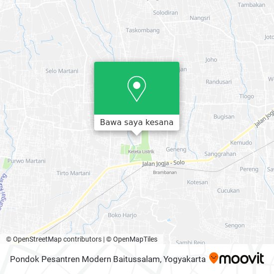 Peta Pondok Pesantren Modern Baitussalam