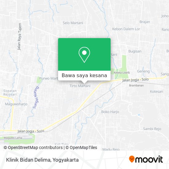 Peta Klinik Bidan Delima