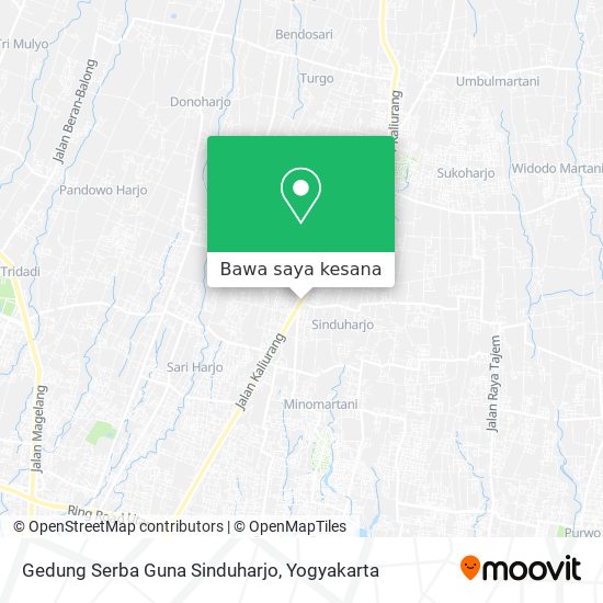 Peta Gedung Serba Guna Sinduharjo