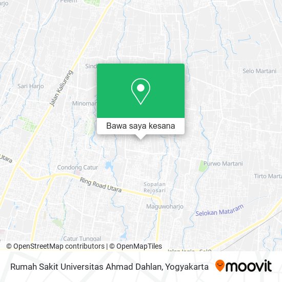 Peta Rumah Sakit Universitas Ahmad Dahlan