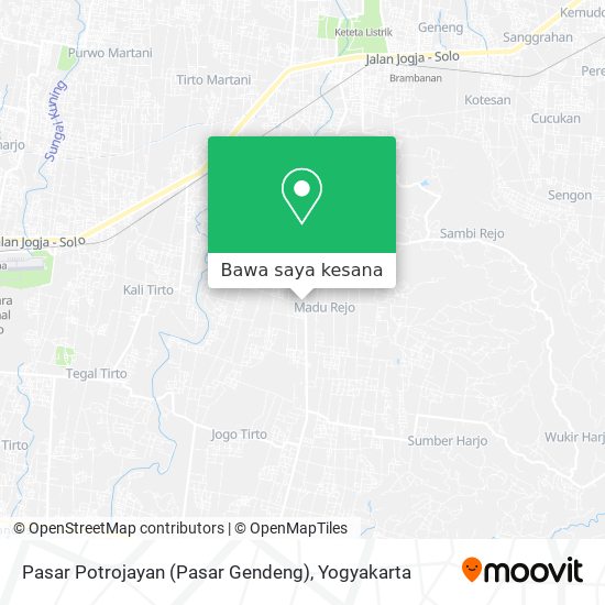 Peta Pasar Potrojayan (Pasar Gendeng)