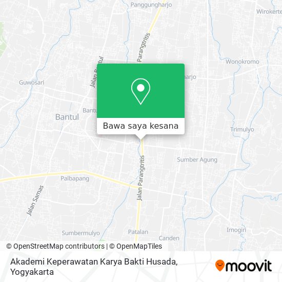 Peta Akademi Keperawatan Karya Bakti Husada