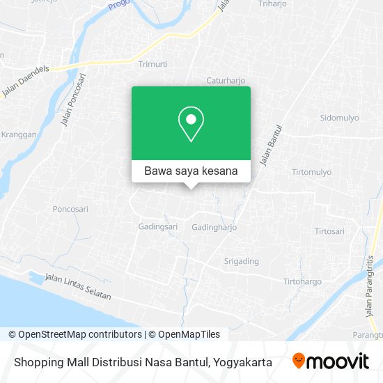 Peta Shopping Mall Distribusi Nasa Bantul
