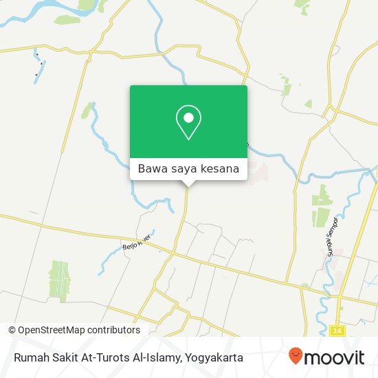 Peta Rumah Sakit At-Turots Al-Islamy