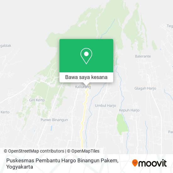Peta Puskesmas Pembantu Hargo Binangun Pakem