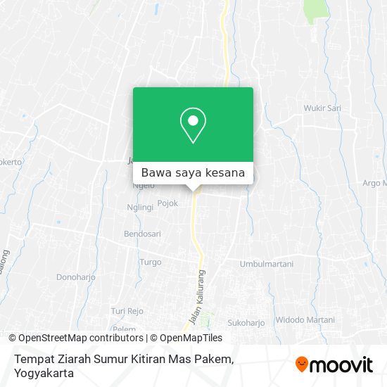 Peta Tempat Ziarah Sumur Kitiran Mas Pakem