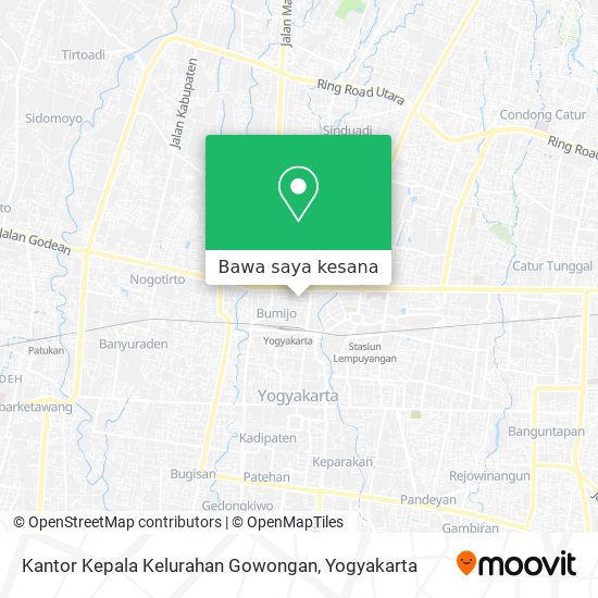 Peta Kantor Kepala Kelurahan Gowongan