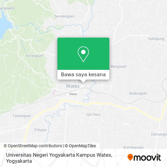 Peta Universitas Negeri Yogyakarta Kampus Wates