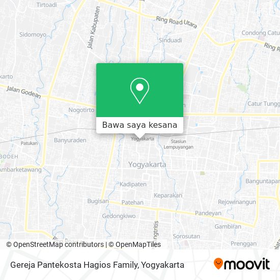 Peta Gereja Pantekosta Hagios Family