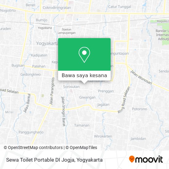 Peta Sewa Toilet Portable DI Jogja