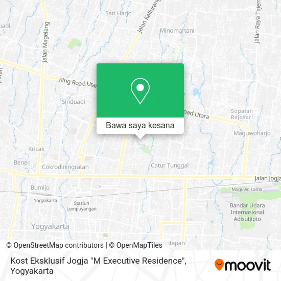 Peta Kost Eksklusif Jogja "M Executive Residence"
