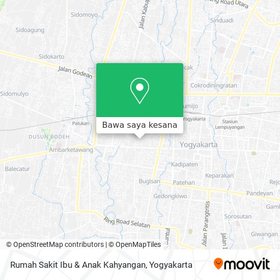 Peta Rumah Sakit Ibu & Anak Kahyangan