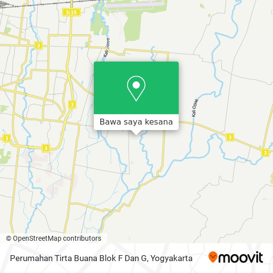 Peta Perumahan Tirta Buana Blok F Dan G