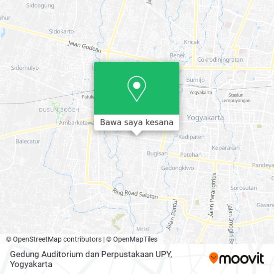 Peta Gedung Auditorium dan Perpustakaan UPY