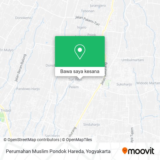 Peta Perumahan Muslim Pondok Hareda
