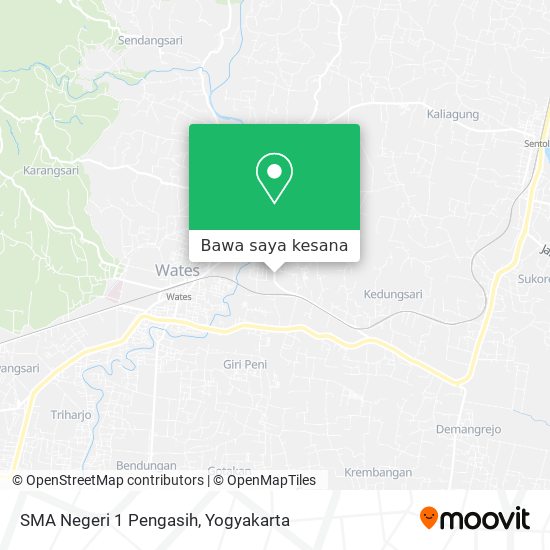 Peta SMA Negeri 1 Pengasih