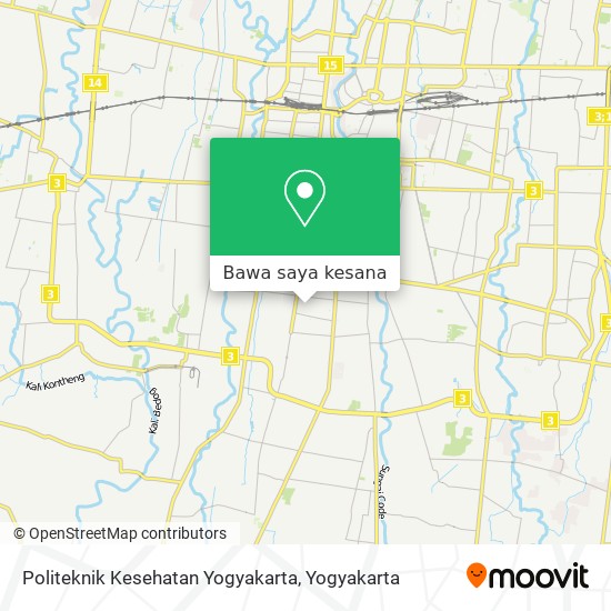 Peta Politeknik Kesehatan Yogyakarta