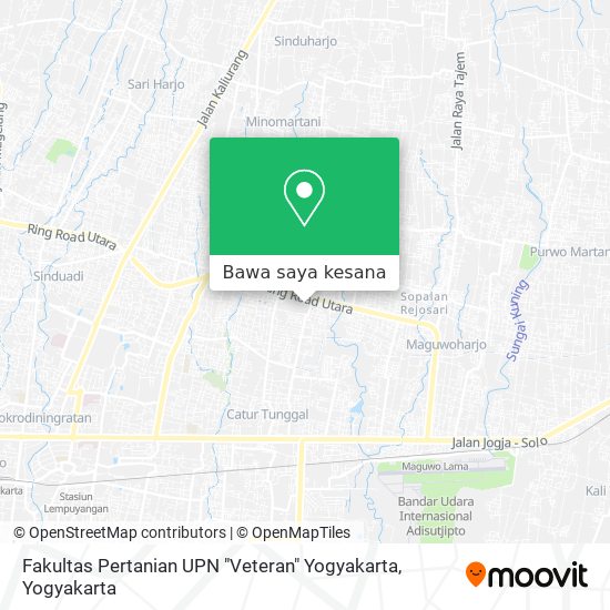 Peta Fakultas Pertanian UPN "Veteran" Yogyakarta