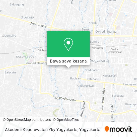 Peta Akademi Keperawatan Yky Yogyakarta