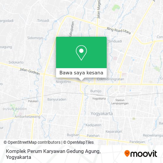 Peta Komplek Perum Karyawan Gedung Agung