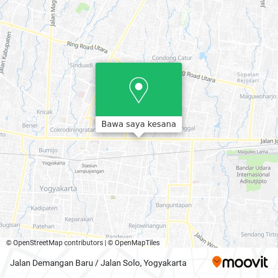 Peta Jalan Demangan Baru / Jalan Solo