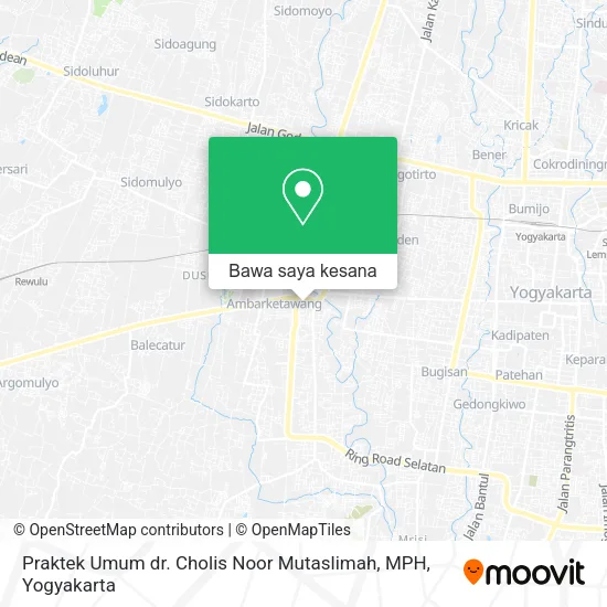 Peta Praktek Umum dr. Cholis Noor Mutaslimah, MPH