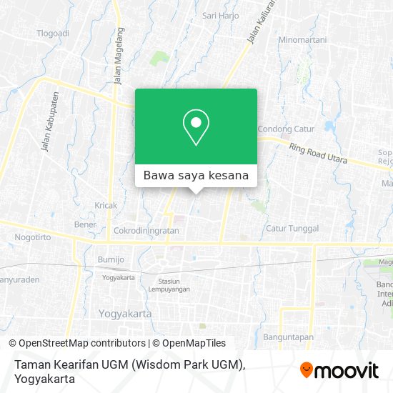 Peta Taman Kearifan UGM (Wisdom Park UGM)