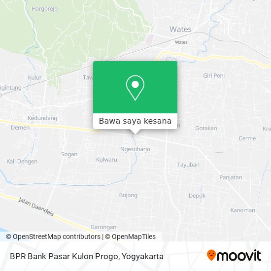 Peta BPR Bank Pasar Kulon Progo