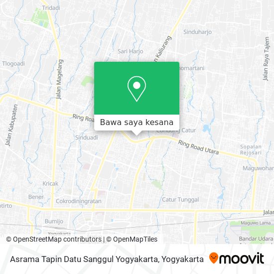 Peta Asrama Tapin Datu Sanggul Yogyakarta