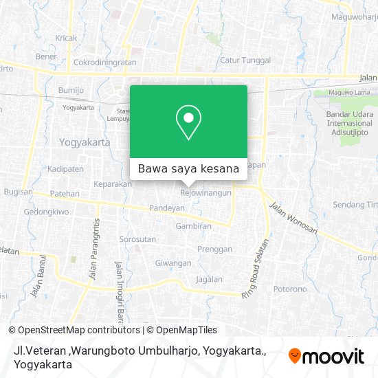 Peta Jl.Veteran ,Warungboto Umbulharjo, Yogyakarta.