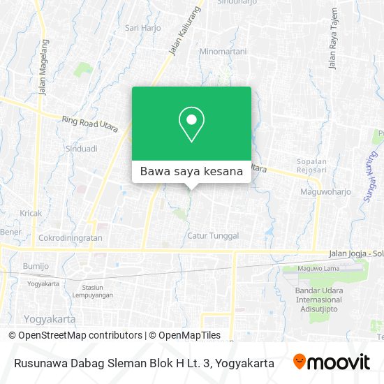 Peta Rusunawa Dabag Sleman Blok H Lt. 3
