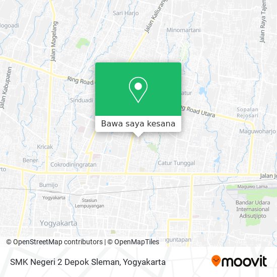 Peta SMK Negeri 2 Depok Sleman