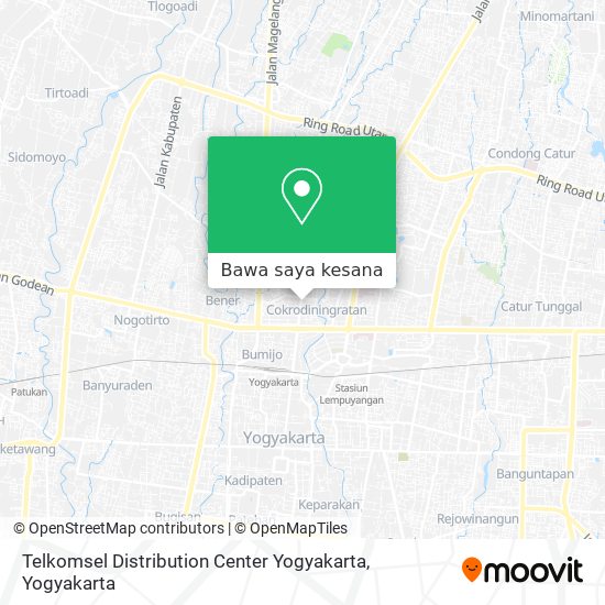 Peta Telkomsel Distribution Center Yogyakarta