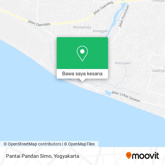 Peta Pantai Pandan Simo