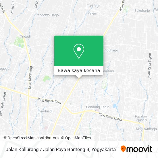 Peta Jalan Kaliurang / Jalan Raya Banteng 3