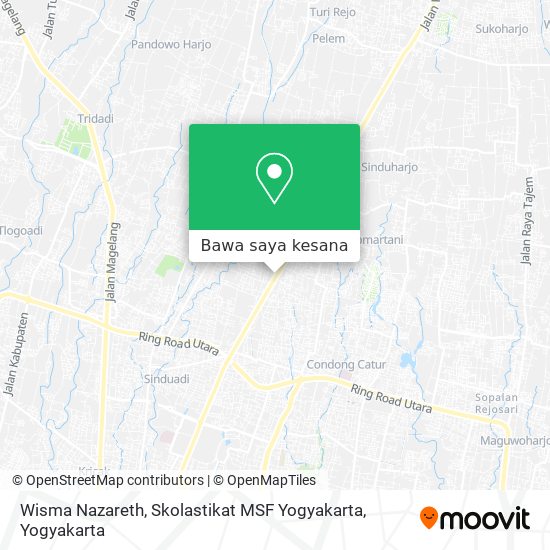 Peta Wisma Nazareth, Skolastikat MSF Yogyakarta