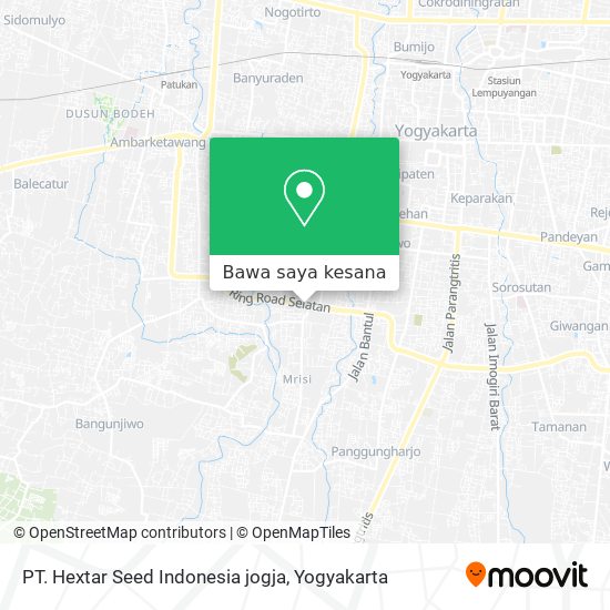 Peta PT. Hextar Seed Indonesia jogja