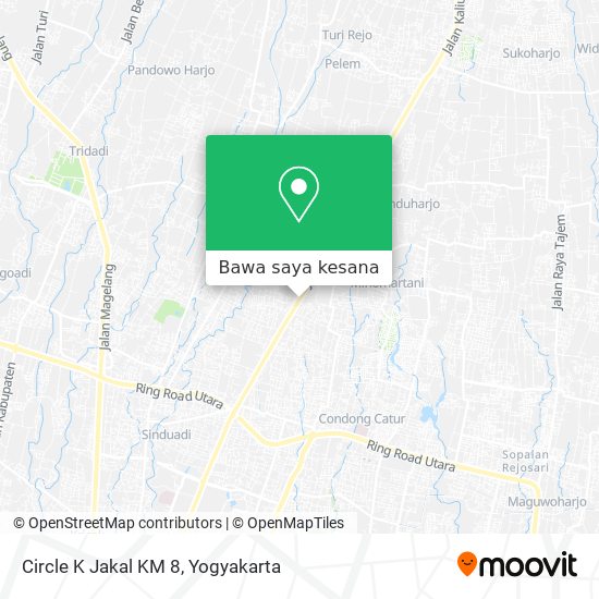 Peta Circle K Jakal KM 8