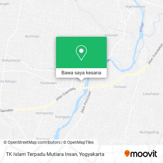 Peta TK Islam Terpadu Mutiara Insan