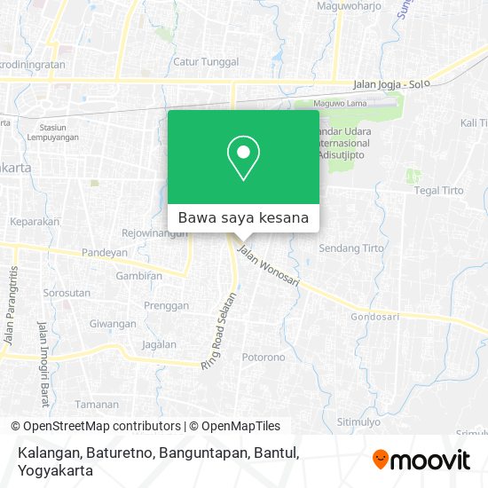 Peta Kalangan, Baturetno, Banguntapan, Bantul