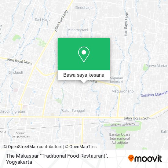 Peta The Makassar "Traditional Food Restaurant"