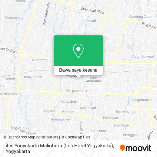 Peta ibis Yogyakarta Malioboro (Ibis Hotel Yogyakarta)