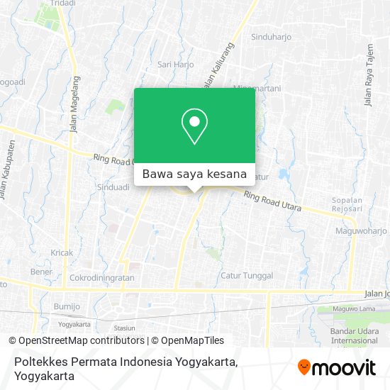 Peta Poltekkes Permata Indonesia Yogyakarta