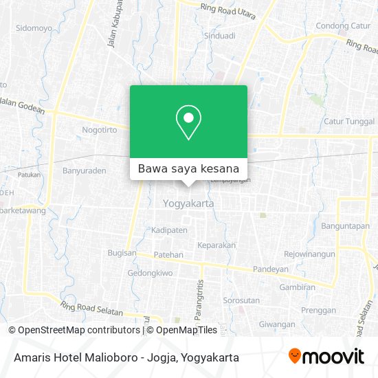Peta Amaris Hotel Malioboro - Jogja