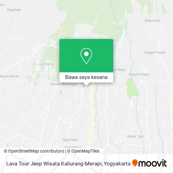 Peta Lava Tour Jeep Wisata Kaliurang-Merapi